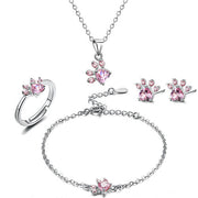 Rosa Silber Set